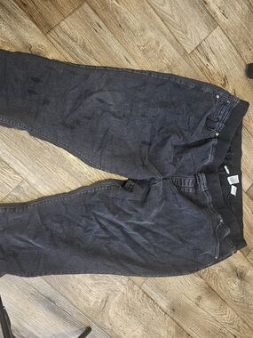 Terra & Sky Dark Gray Boyfriend Jeans with Elastic Waist